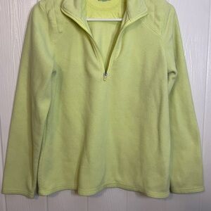 TekGear Light Yellow Fleece Pullover- Size Medium